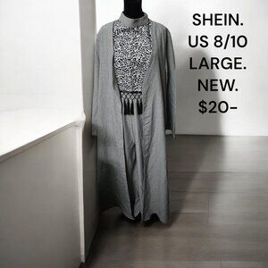 SHEIN Long Cardigan Set